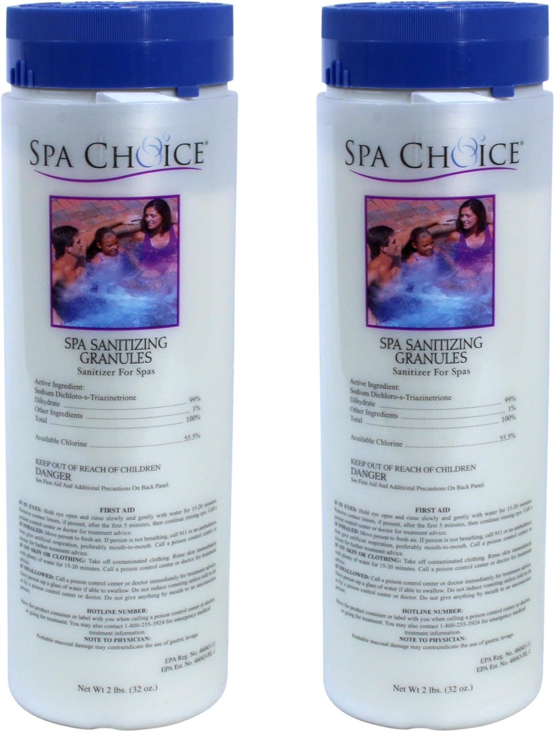 SpaChoice Premium Spa Sanitizing Granules for Hot Tubs 2-Pack