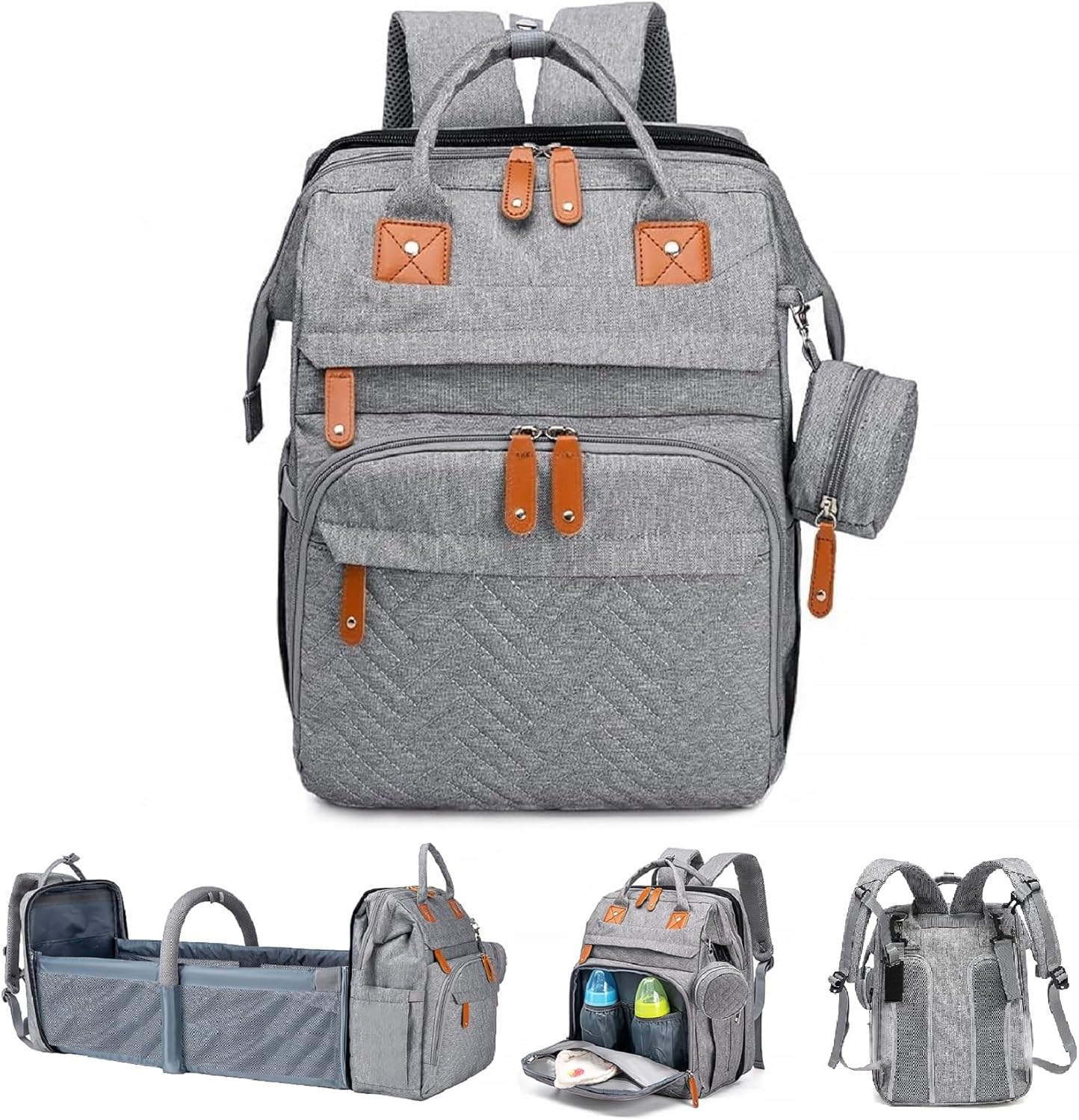Large Capacity Baby Diaper Bag Backpack with Changing Station