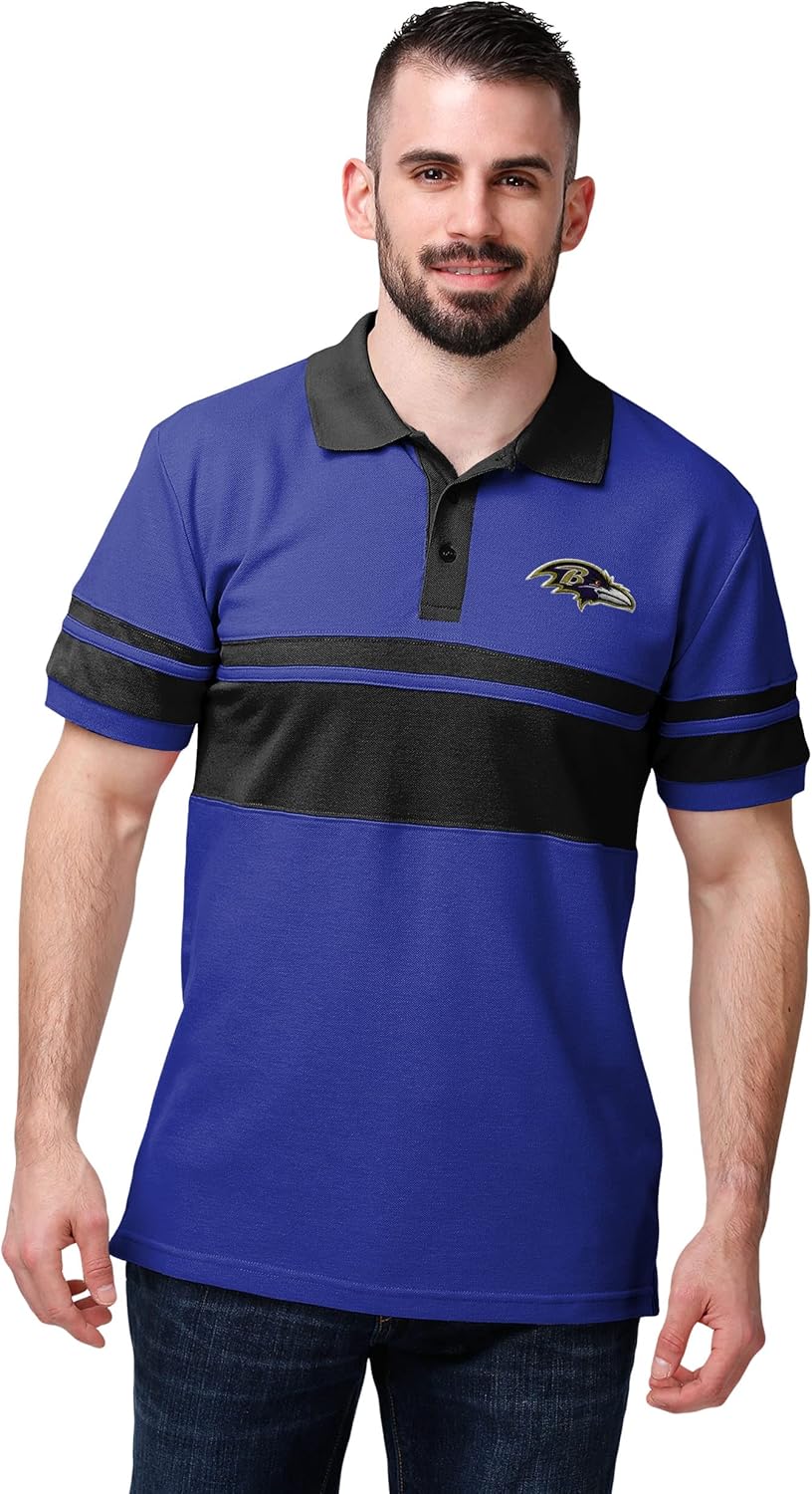FOCO Men's NFL Team Logo Polo Short Sleeve Shirt Review