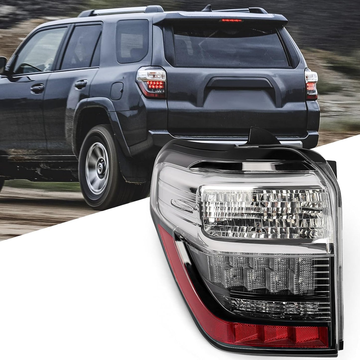 Huray Tail Light Assembly for Toyota 4Runner 2014-2020 Models