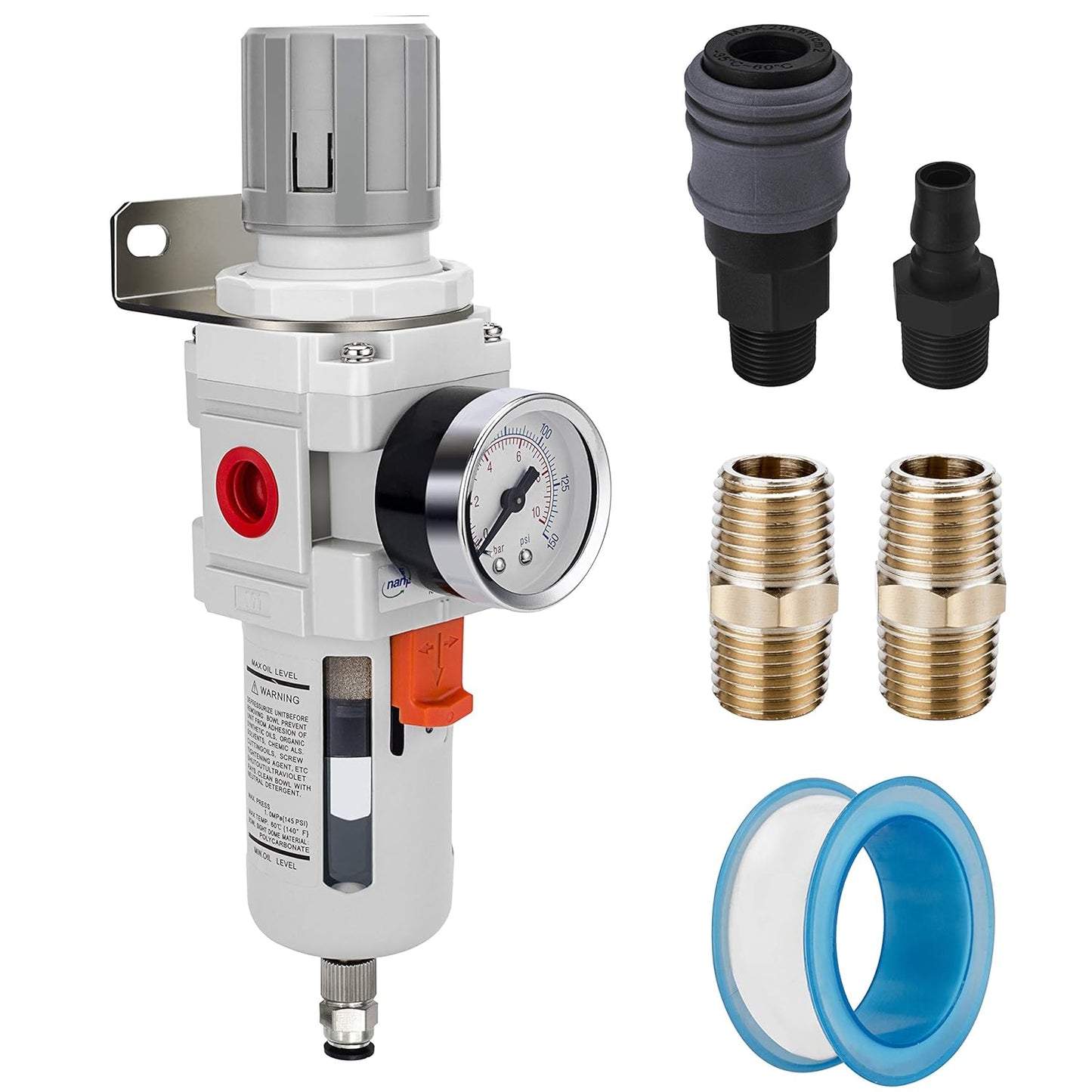 NANPU 1/2 NPT Compressed Air Filter Regulator Combo Review