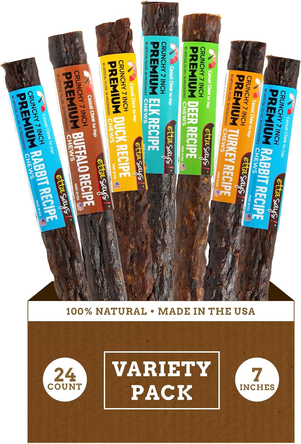 Premium Crunchy Dog Chews Variety Pack for Happy Pets