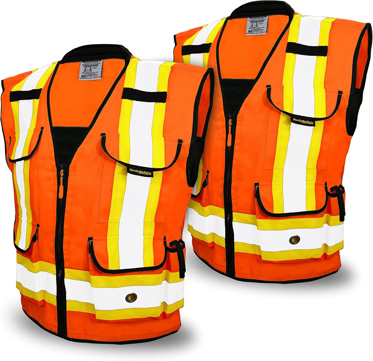 KwikSafety GODFATHER Safety Vest with Cushioned Collar & Pockets
