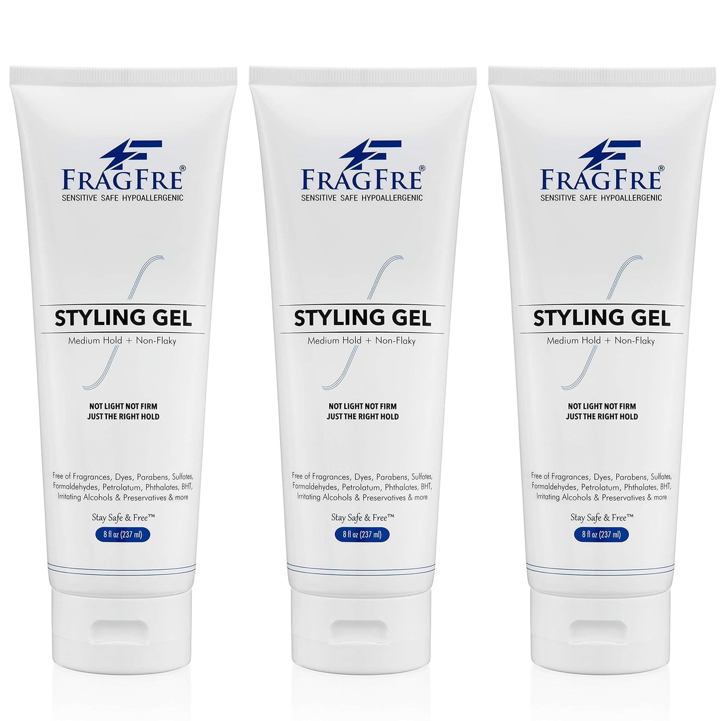 FRAGFRE Hair Styling Gel 8 oz - Medium Hold Gift Set