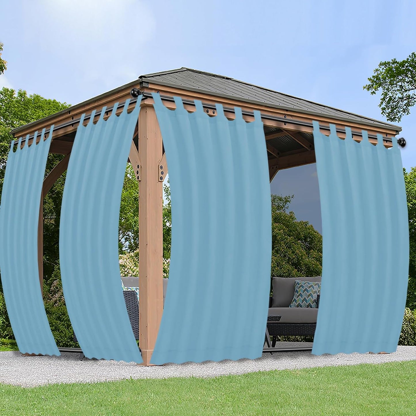 PureFit Outdoor Curtains for Privacy and Weather Protection