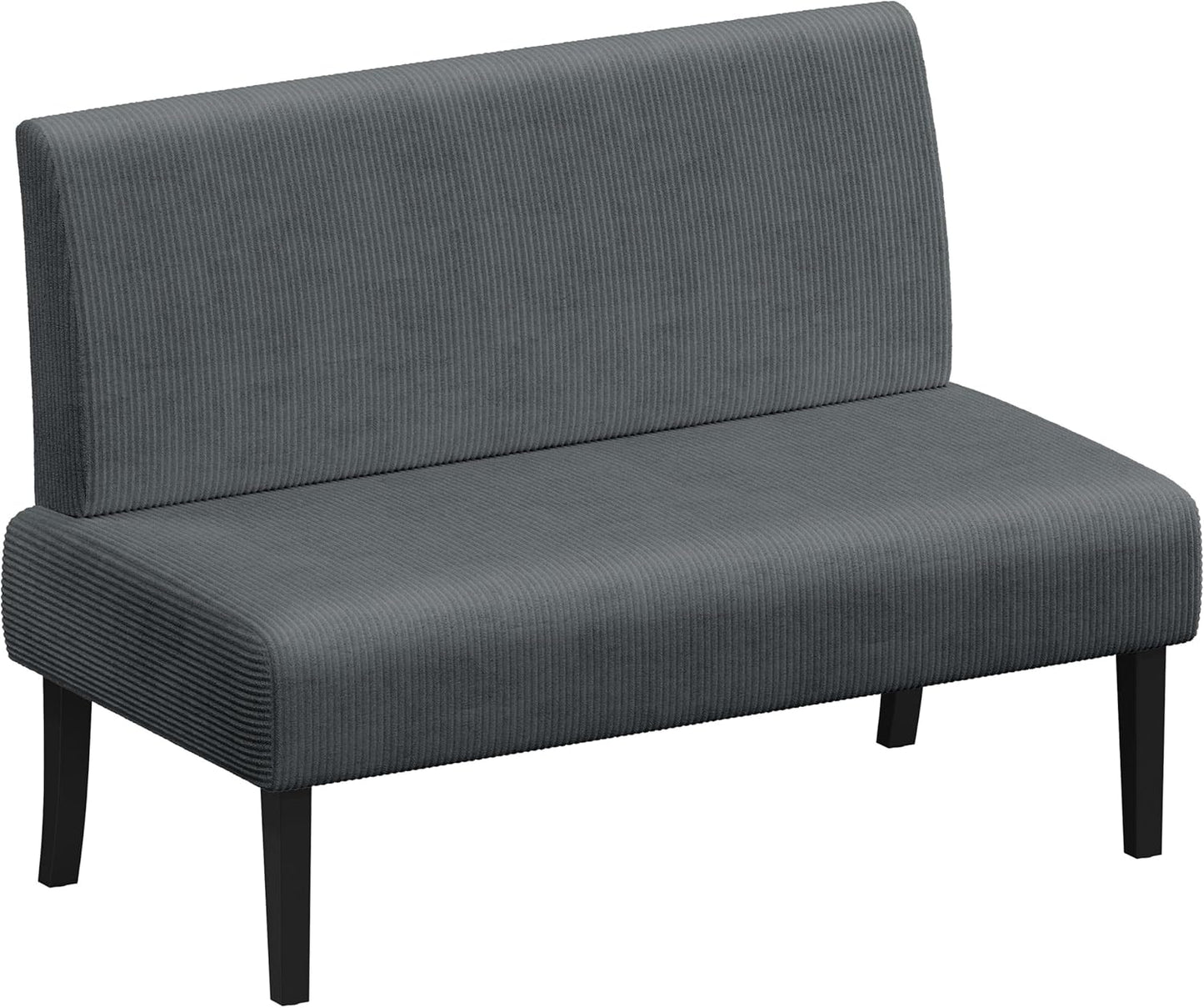 Yaheetech Mini Sofa Couch Armless Loveseat for Small Spaces