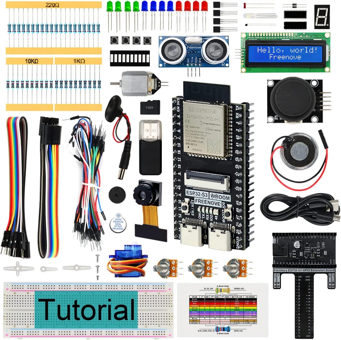 FREENOVE Super Starter Kit for ESP32-S3 with Onboard Camera