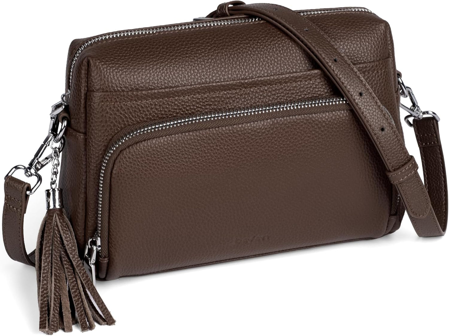 Genuine Leather Crossbody Purses with RFID Blocking Wallet