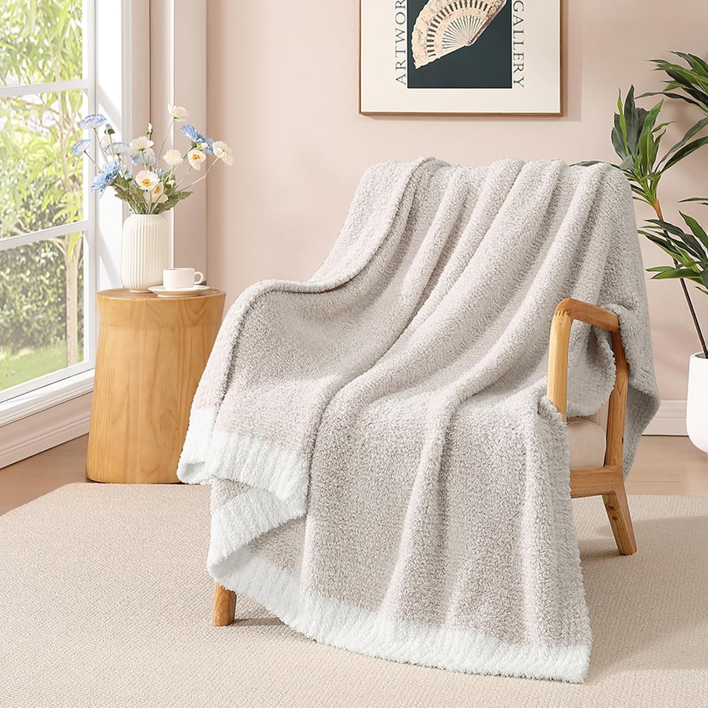 Cozy Warm Throw Blanket for Couch, Sofa, Bed, and Travel