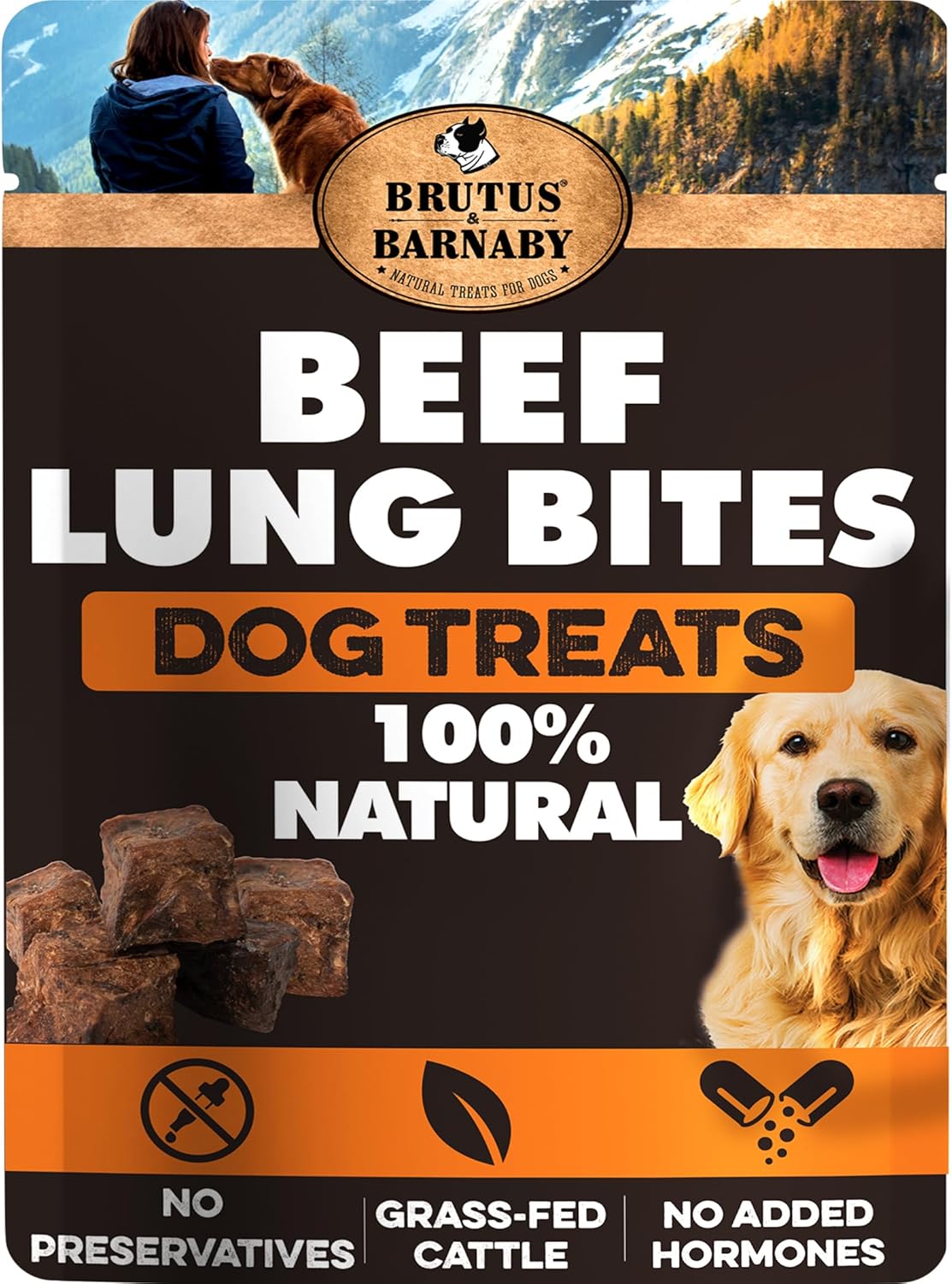 Beef Lung Bites for Dogs - Healthy, Crunchy Treats Made in USA