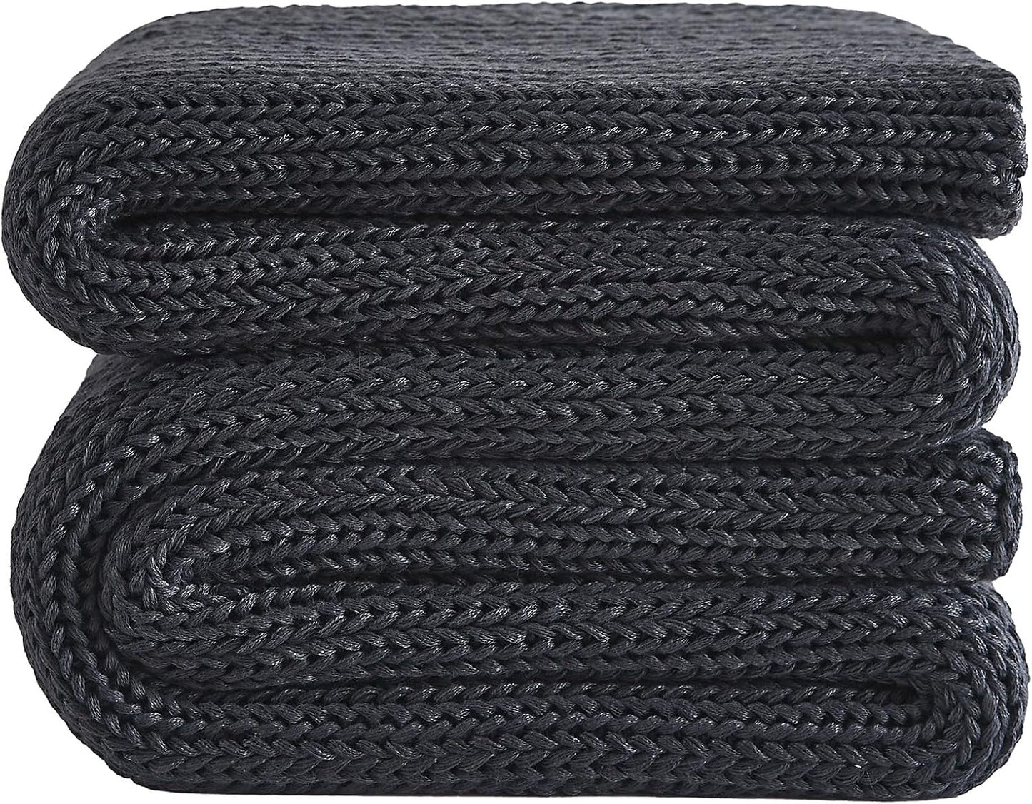 Knitted Weighted Blanket - 60x80 15lbs Cooling Chunky Knit
