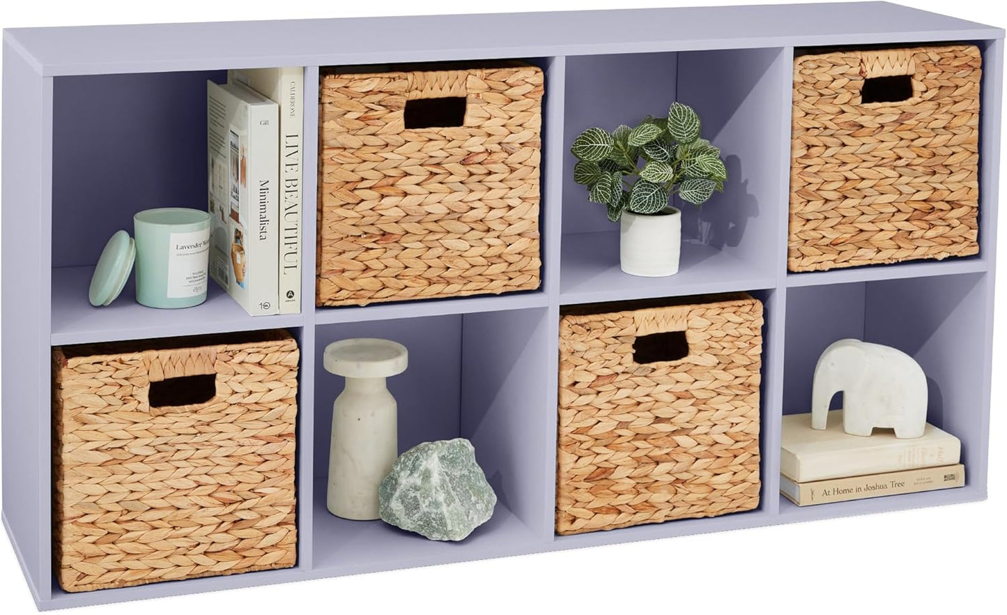 Kids Bookcase 8-Cube Storage Organizer for Toys and Books