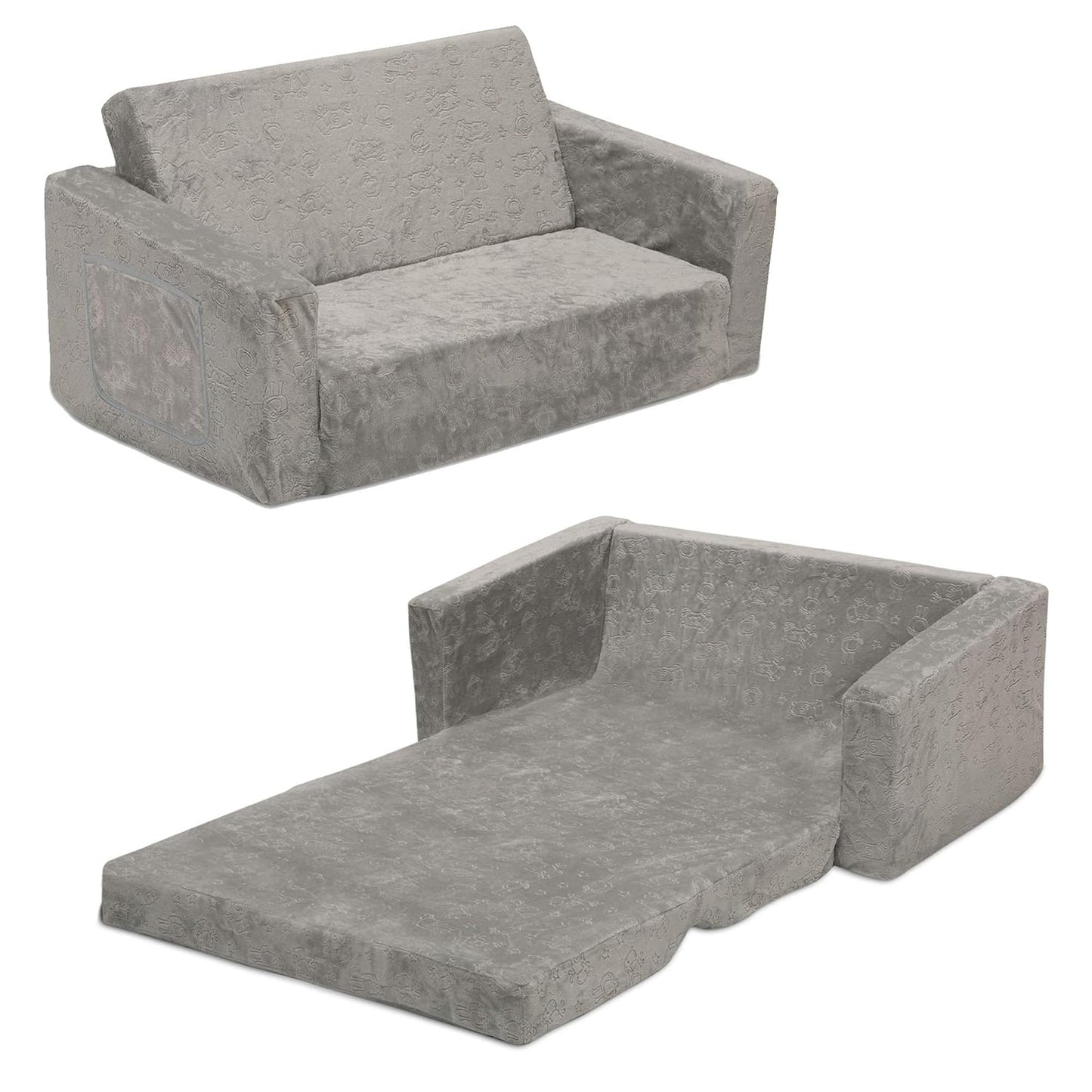 Delta Children Convertible Sofa - Comfy 2-in-1 Lounger