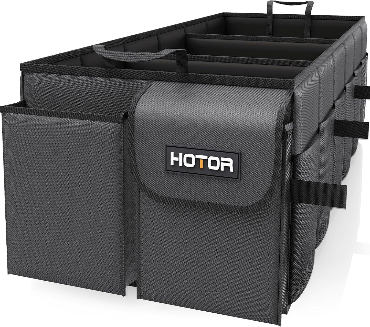 HOTOR Foldable Trunk Organizer - Spacious 3-Compartment Design