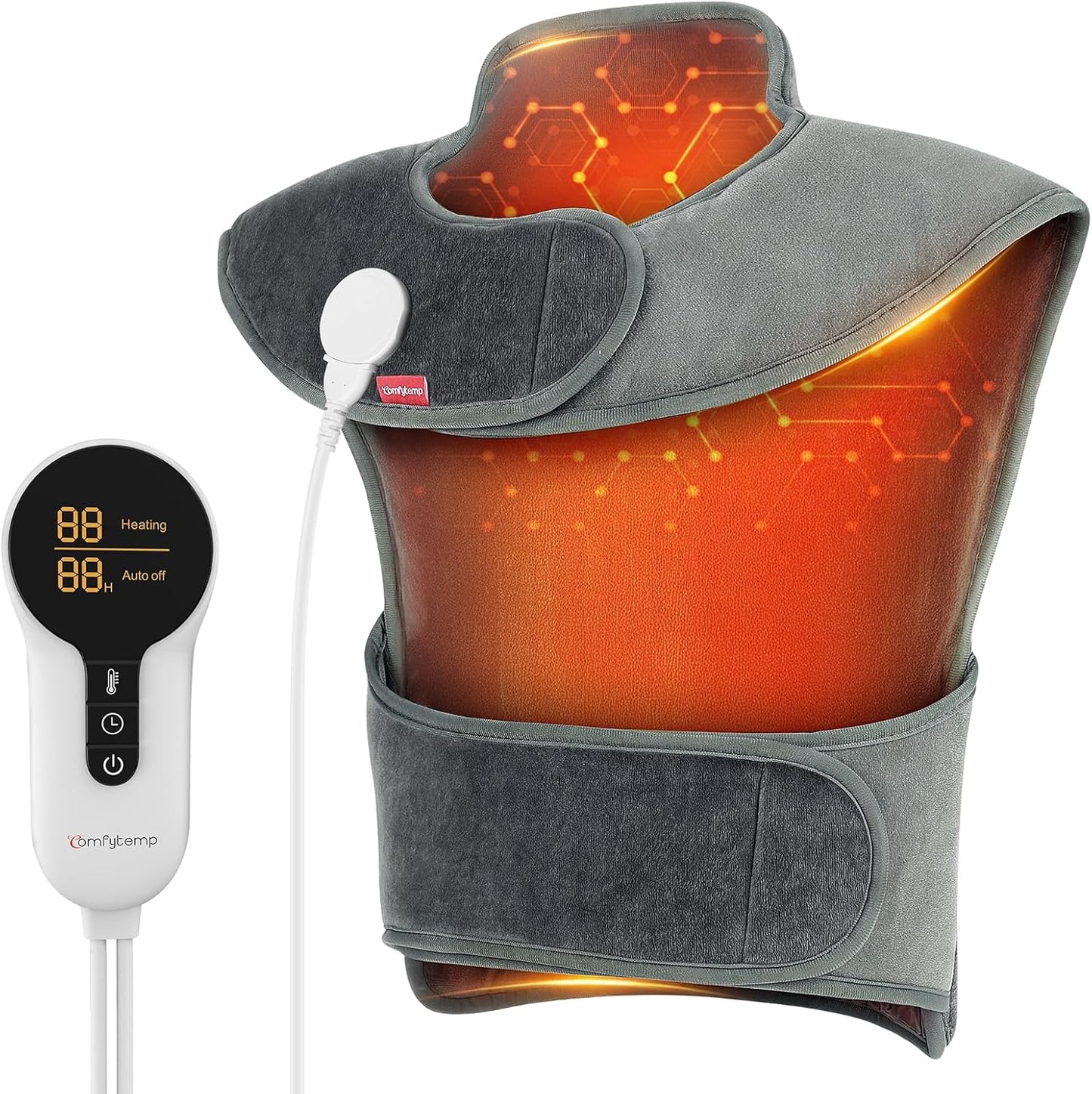 Comfytemp Weighted Heating Pad for Pain Relief