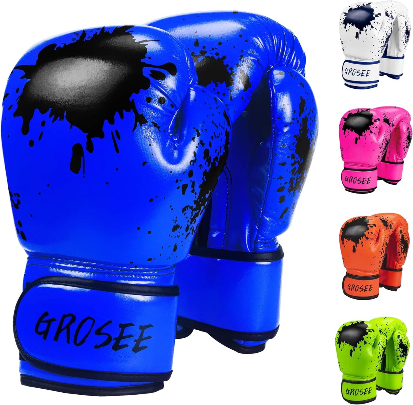 Grosee Kids 6oz/8oz Boxing Gloves: Youth Training for Punching & Kickboxing