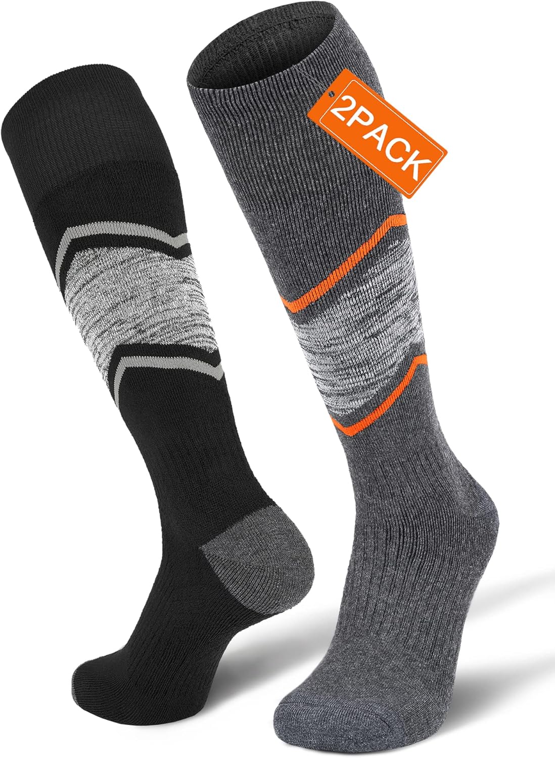 Warm Merino Wool Ski Socks - Pack of 3