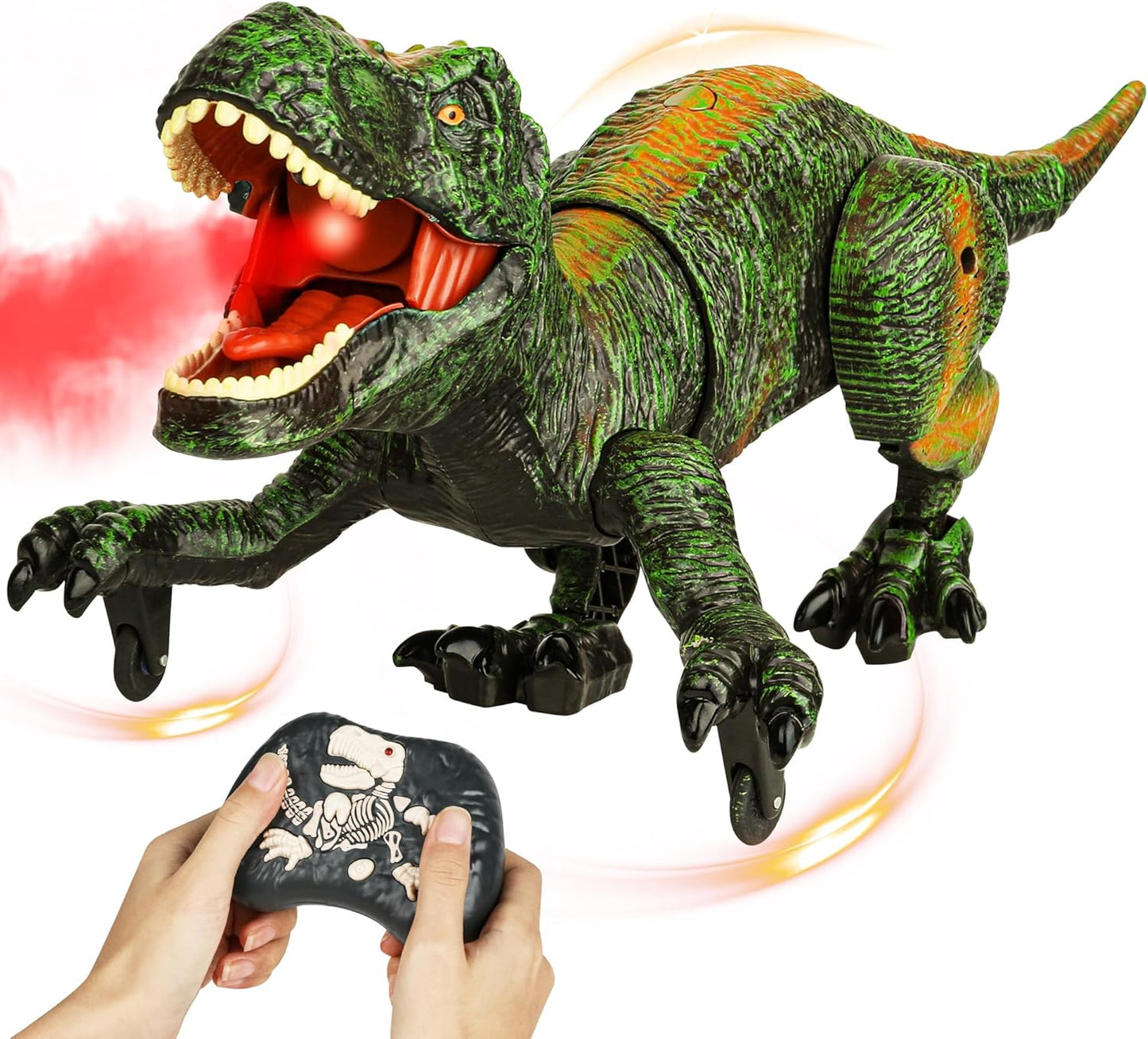 Interactive Walking Dino Toy with Spray & Lights - Perfect Kids Gift