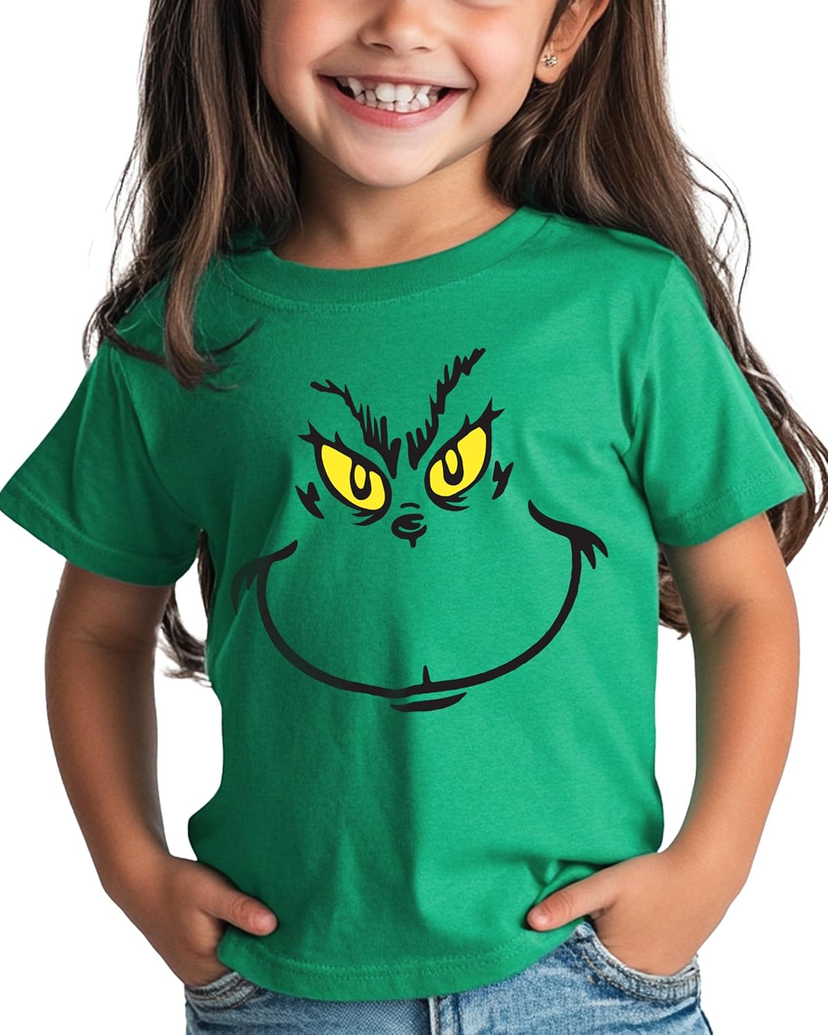 Cozy Youth Holiday Tee | Funny Graphic Crewneck (Green)