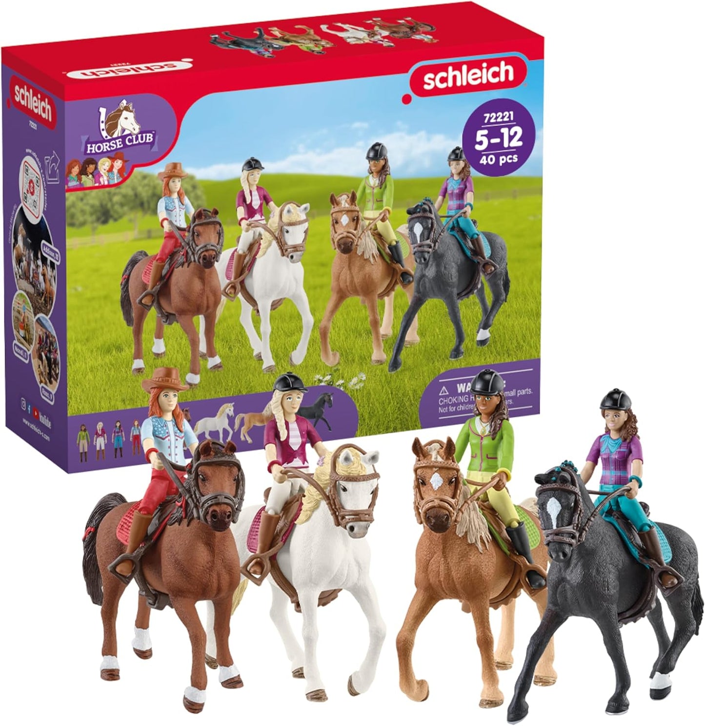 Schleich Horse Club Complete 40PC Equestrian Toy Set for Kids
