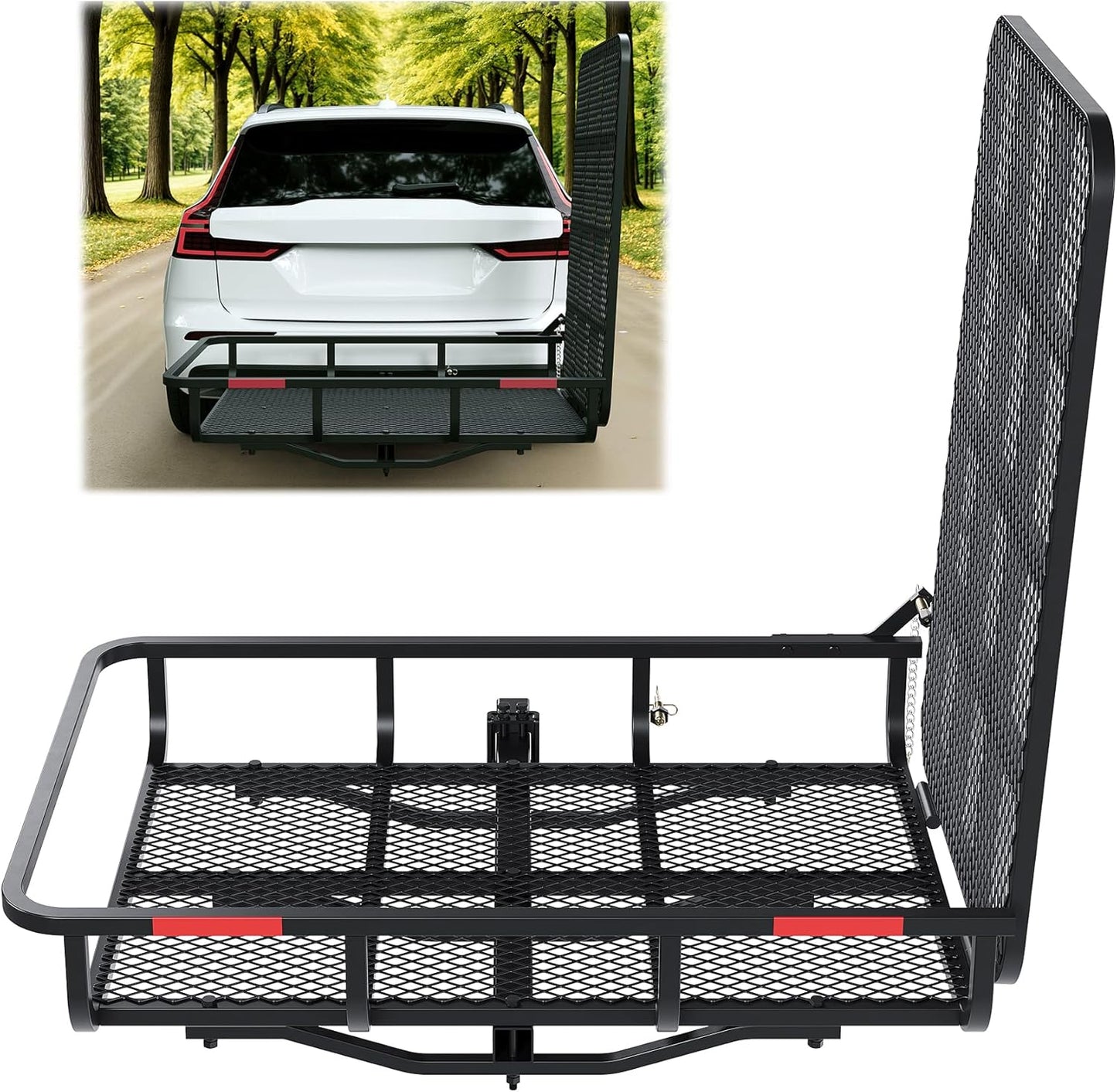ECOTRIC Hitch Mount Wheelchair Carrier with Mobility Ramp
