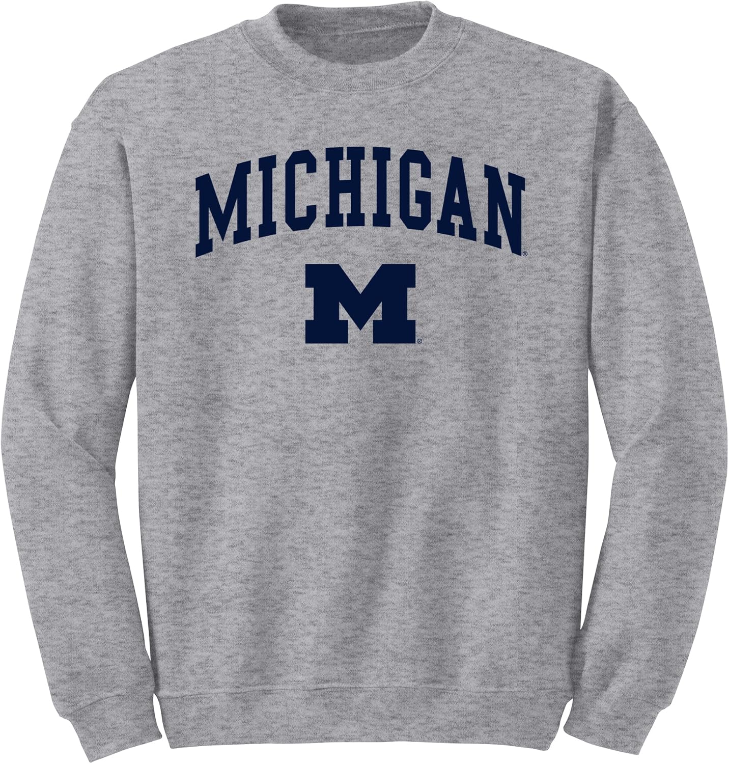 NCAA Arch Logo Team Color Crewneck Sweatshirt for Fans