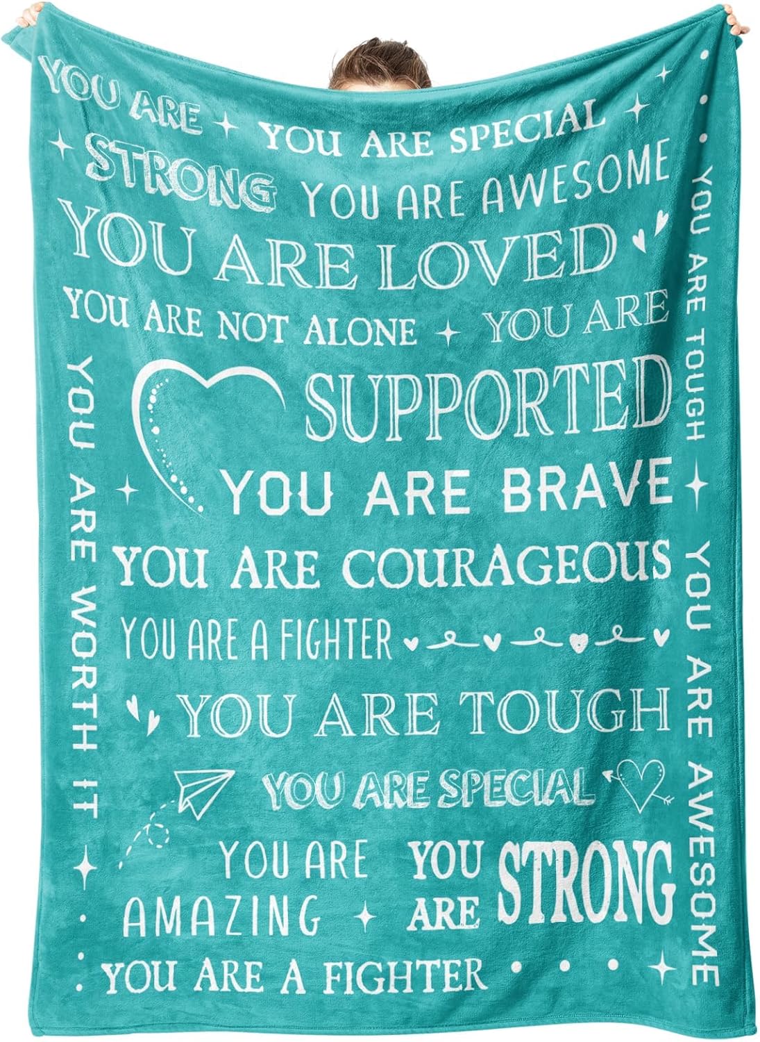 Get Well Soon Blanket for Men and Women - Inspirational Gift