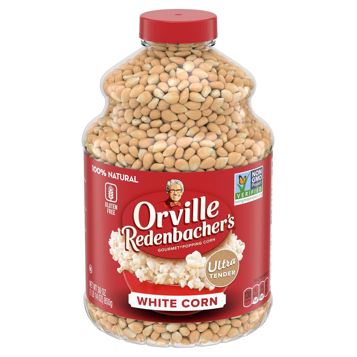 Orville Redenbacher's White Corn Popcorn Kernels - 30 oz x 6 Pack