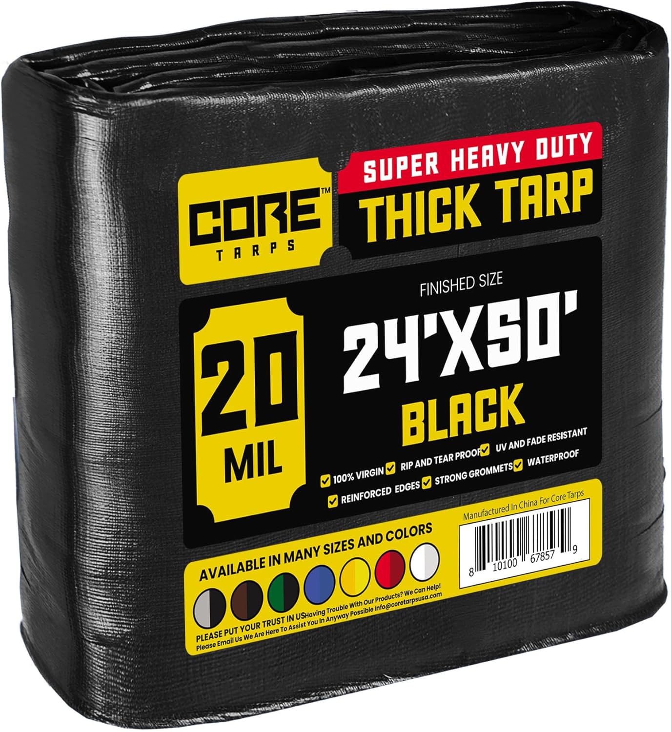 Core Tarps Extreme Heavy Duty 20 Mil Tarp Cover for All Needs