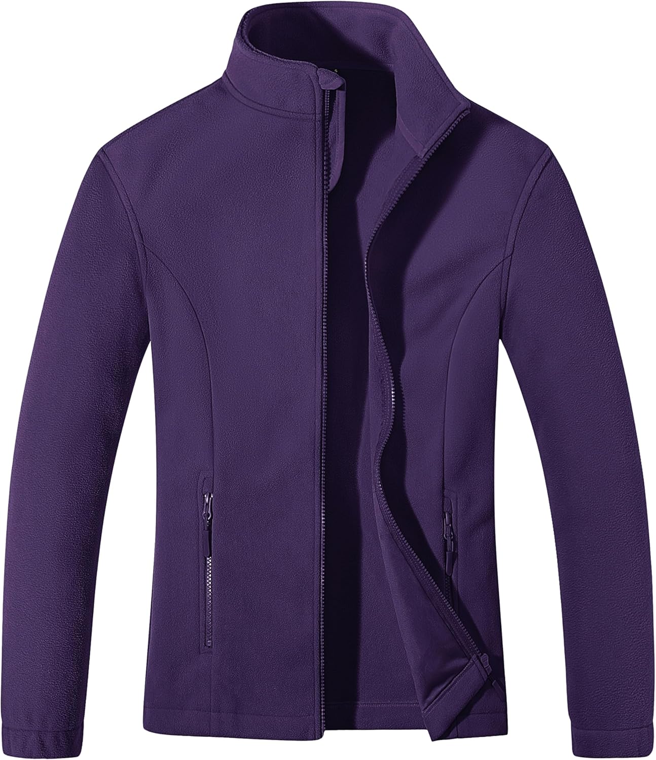 MAGCOMSEN Women's Fleece Jacket Zip Up Coat for Winter Wear