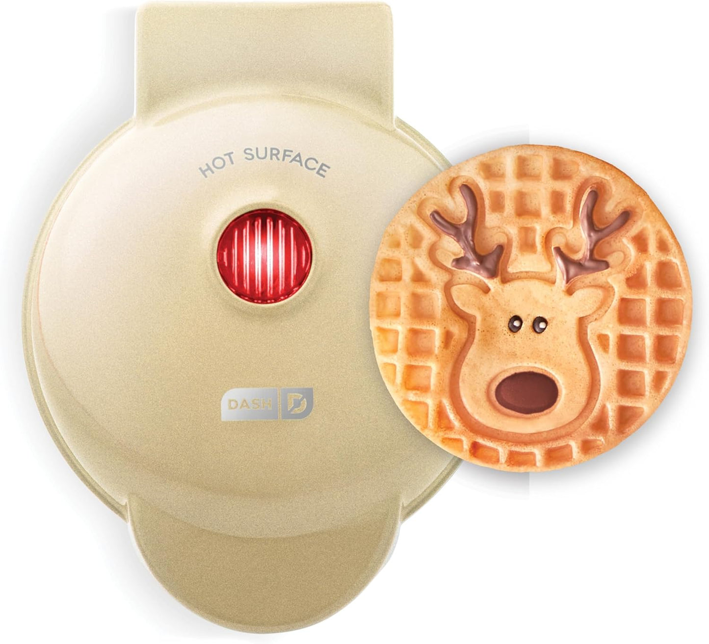 DASH Reindeer Waffle Maker - Festive Mini Delights!