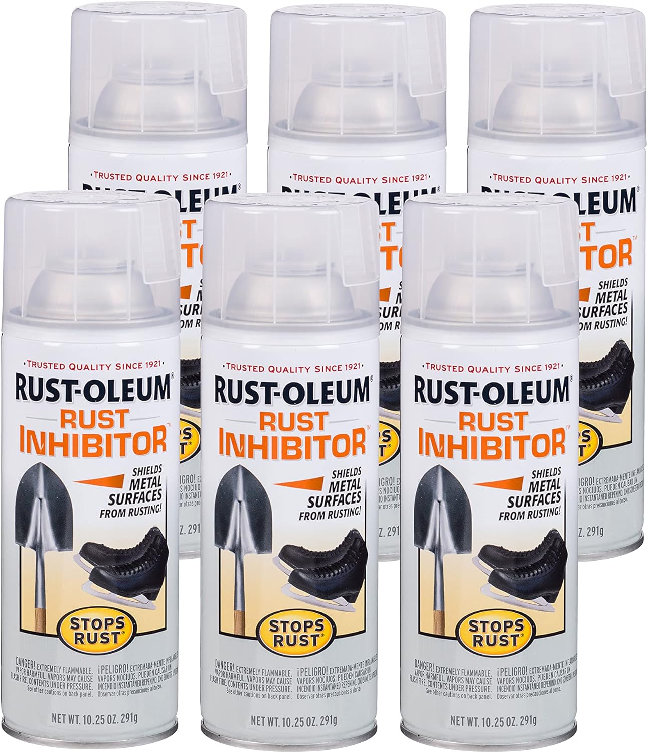 Stops Rust Inhibitor Spray for Metal Protection - 6 Pack