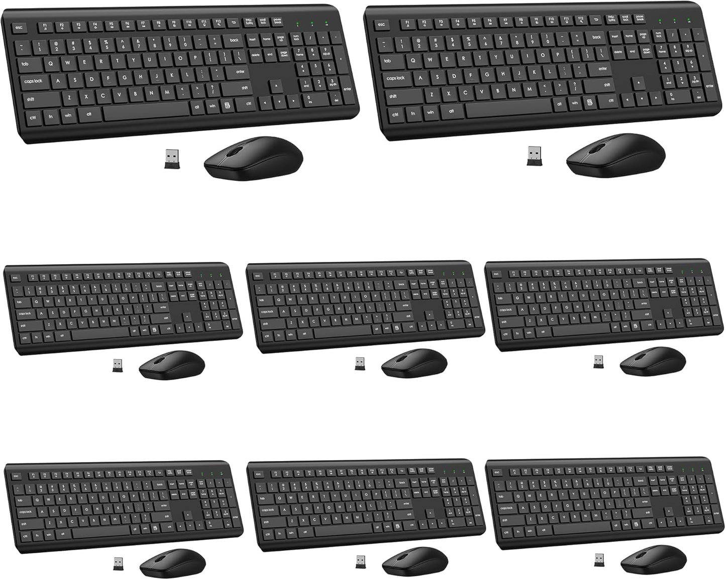 Wireless Keyboard and Mouse Combo for Ergonomic Comfort and Efficiency