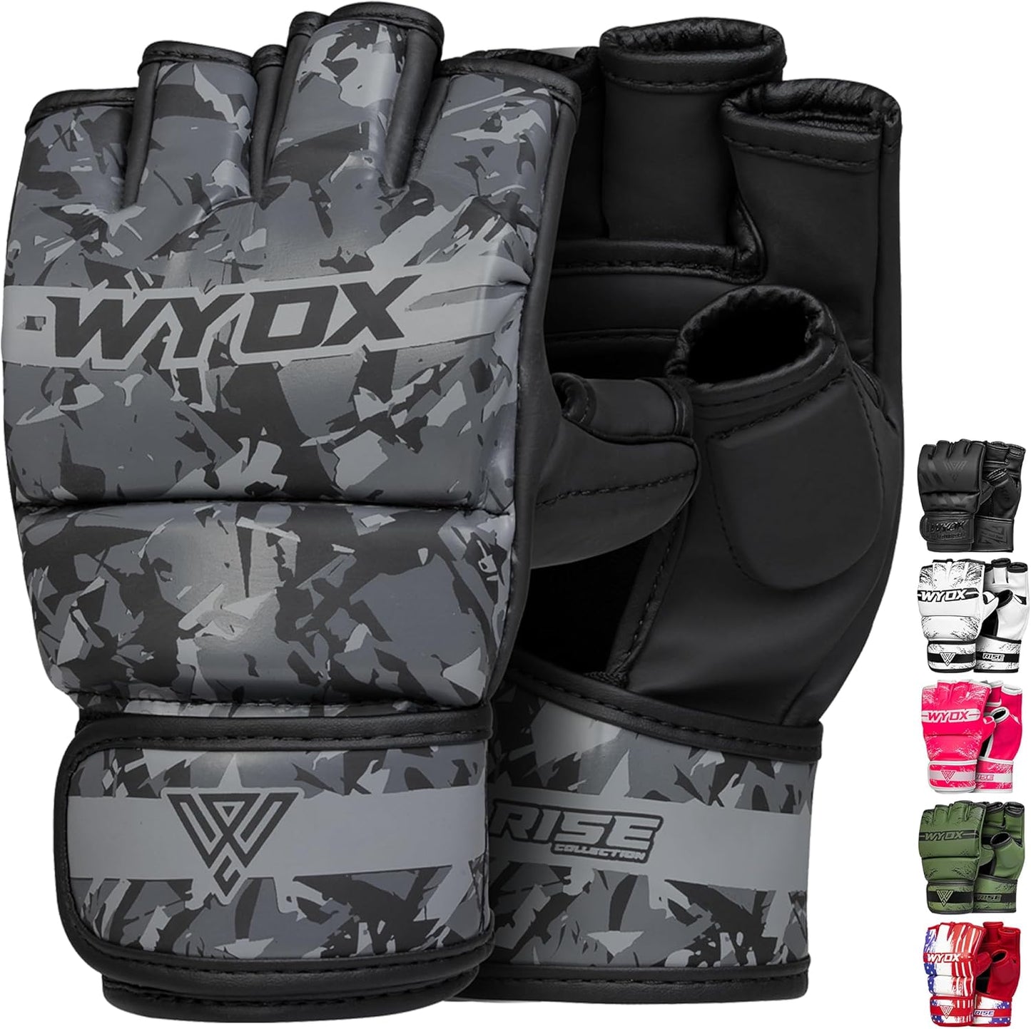 WYOX Grappling MMA Gloves: Maya Hide Leather, Supportive Wrist