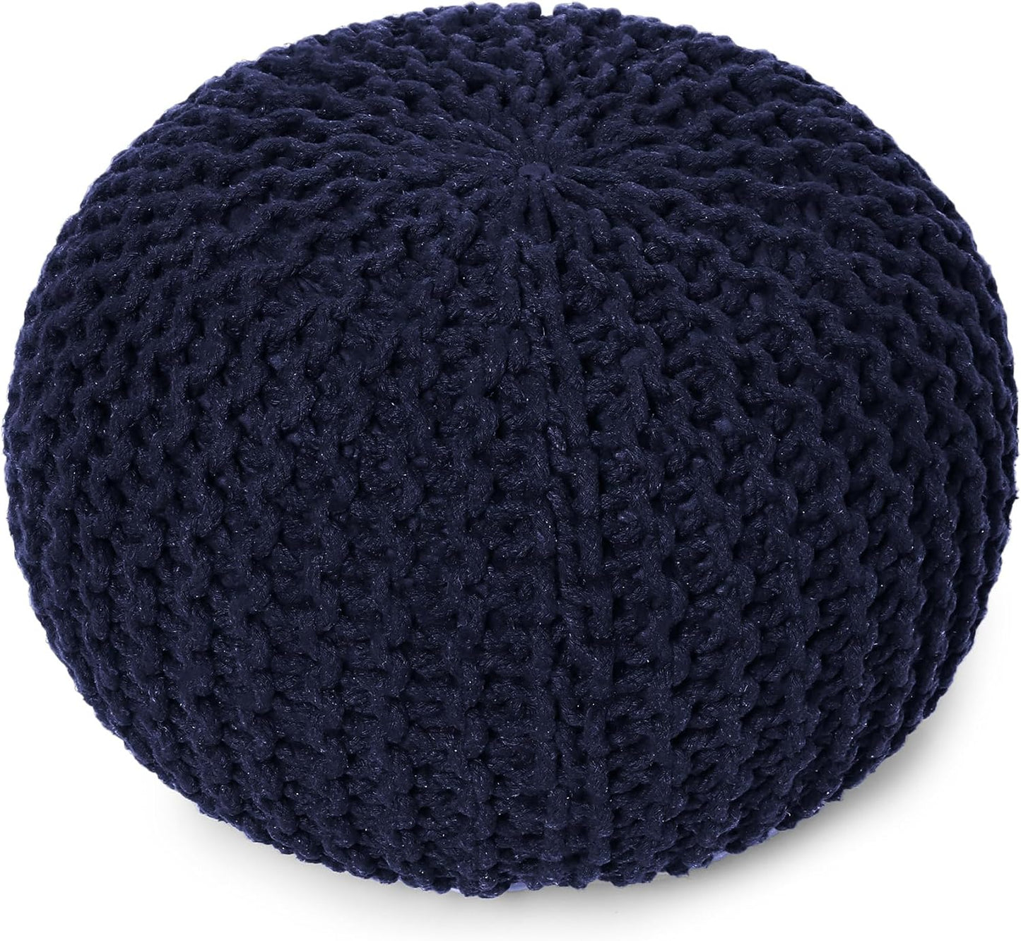 Round Pouf Foot Stool Bean Bag Ottoman - Handmade Boho Pouffe