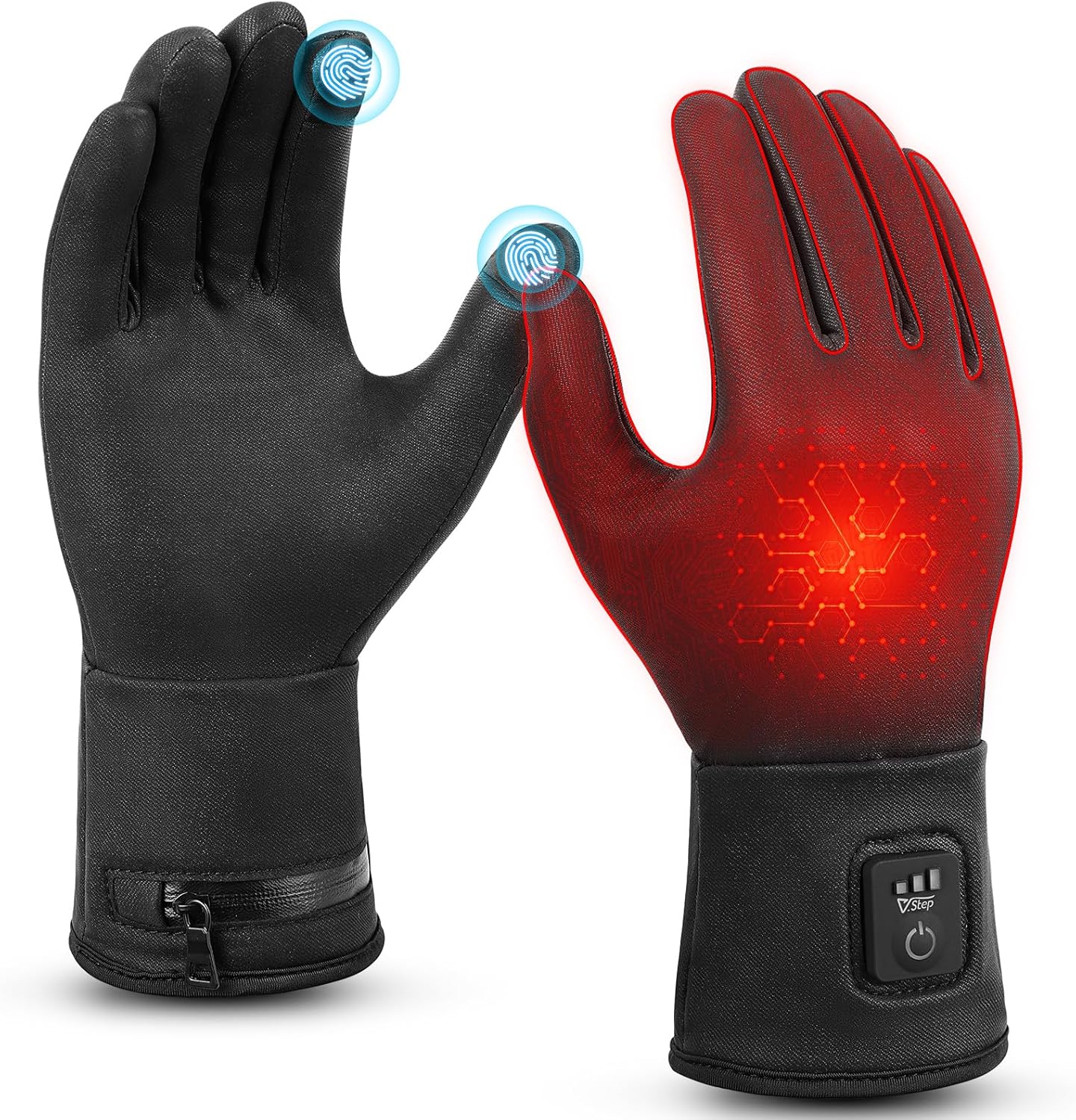 Rechargeable Heated Gloves Touchscreen V.Step