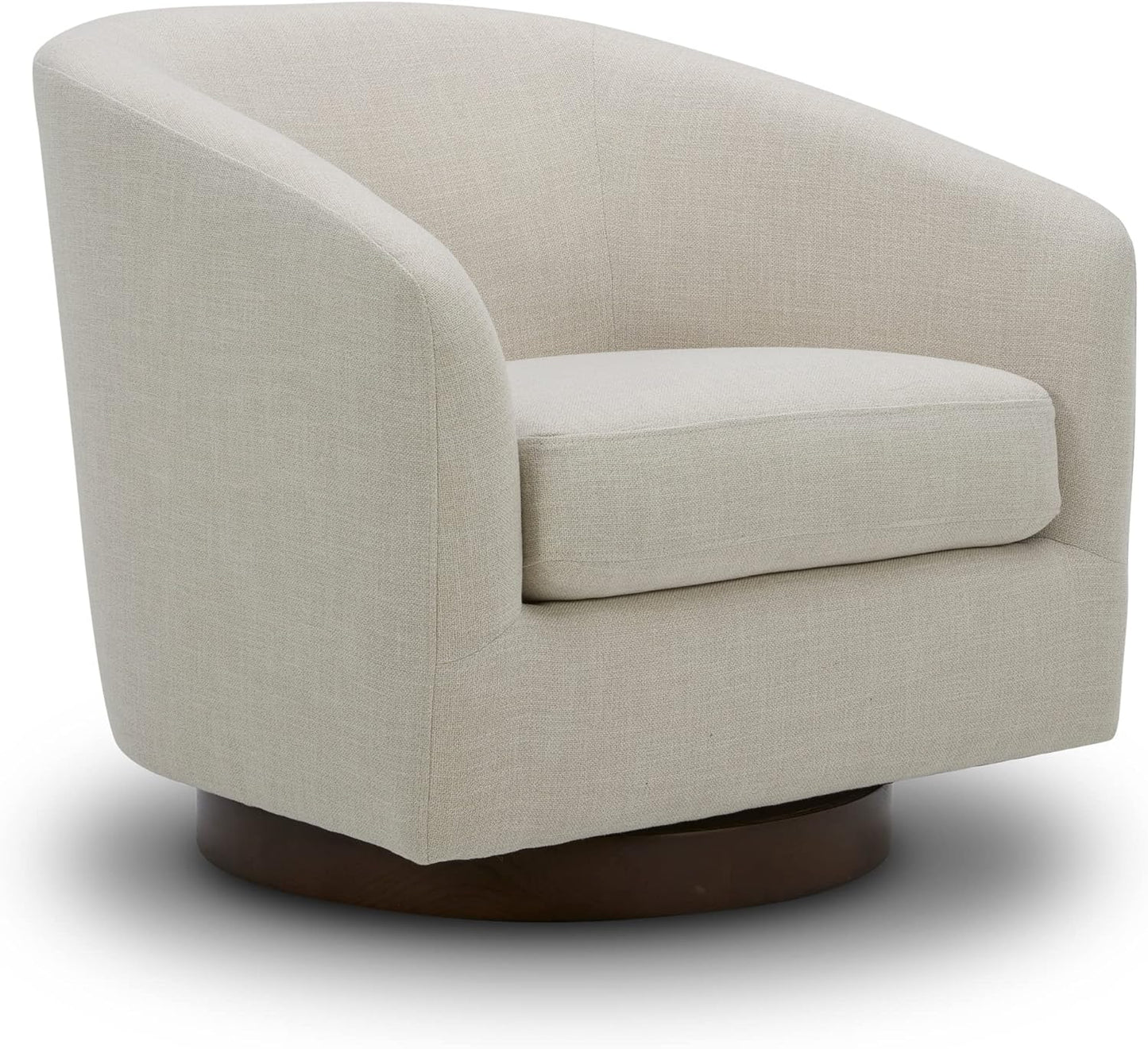 CHITA Swivel Accent Chair for Living Room - FSC Certified Upholstered Linen