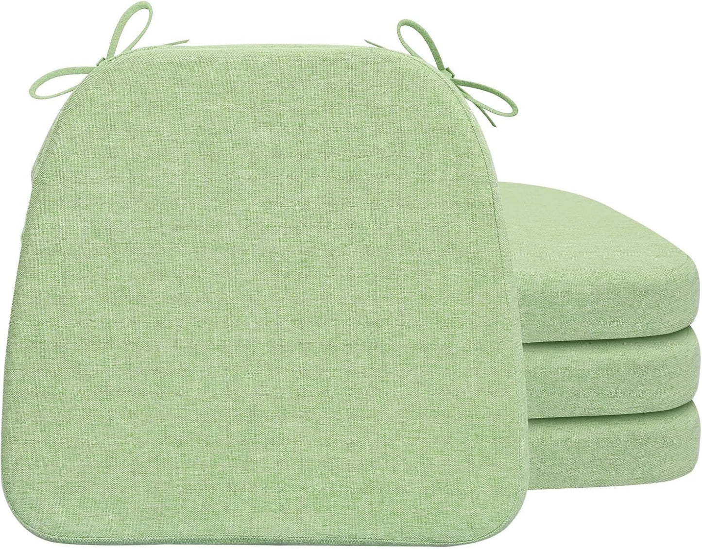 D-Shaped Chair Cushions for Dining, 2 Thick, Set of 4