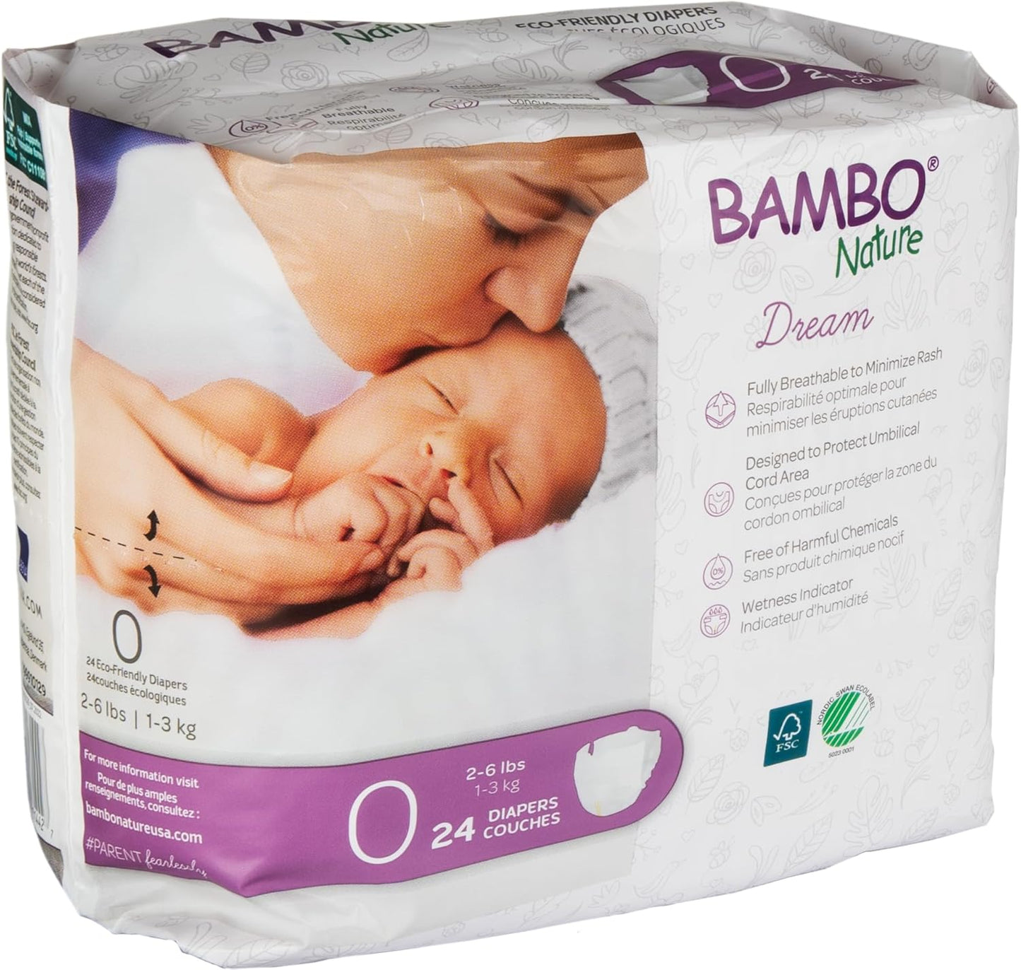 Bambo Nature Size 0 Baby Diapers - Eco-Friendly, Leak-Proof & Gentle