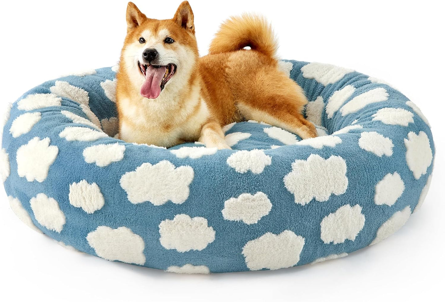 LE SURE Donut Dog Bed for Large Dogs - Plush Comfort & Style