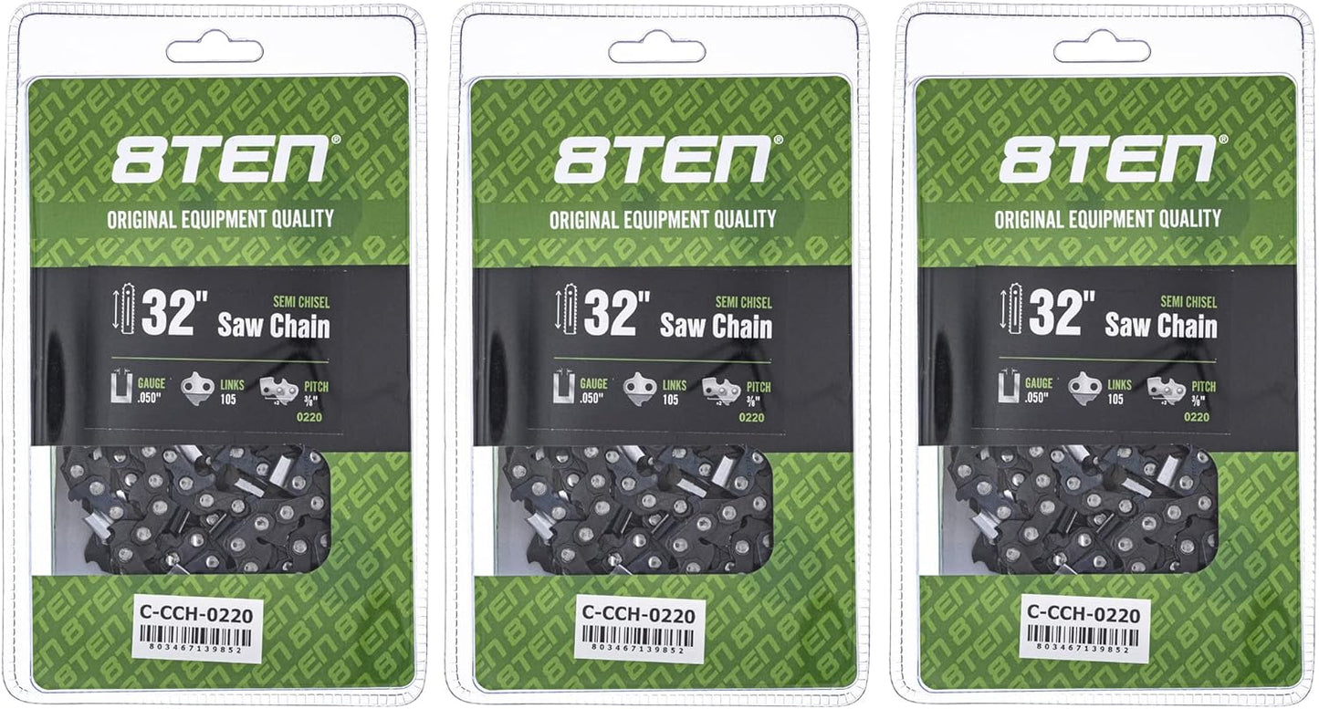 Semi Chisel Chainsaw Chain 32 Inch for Husqvarna and Echo