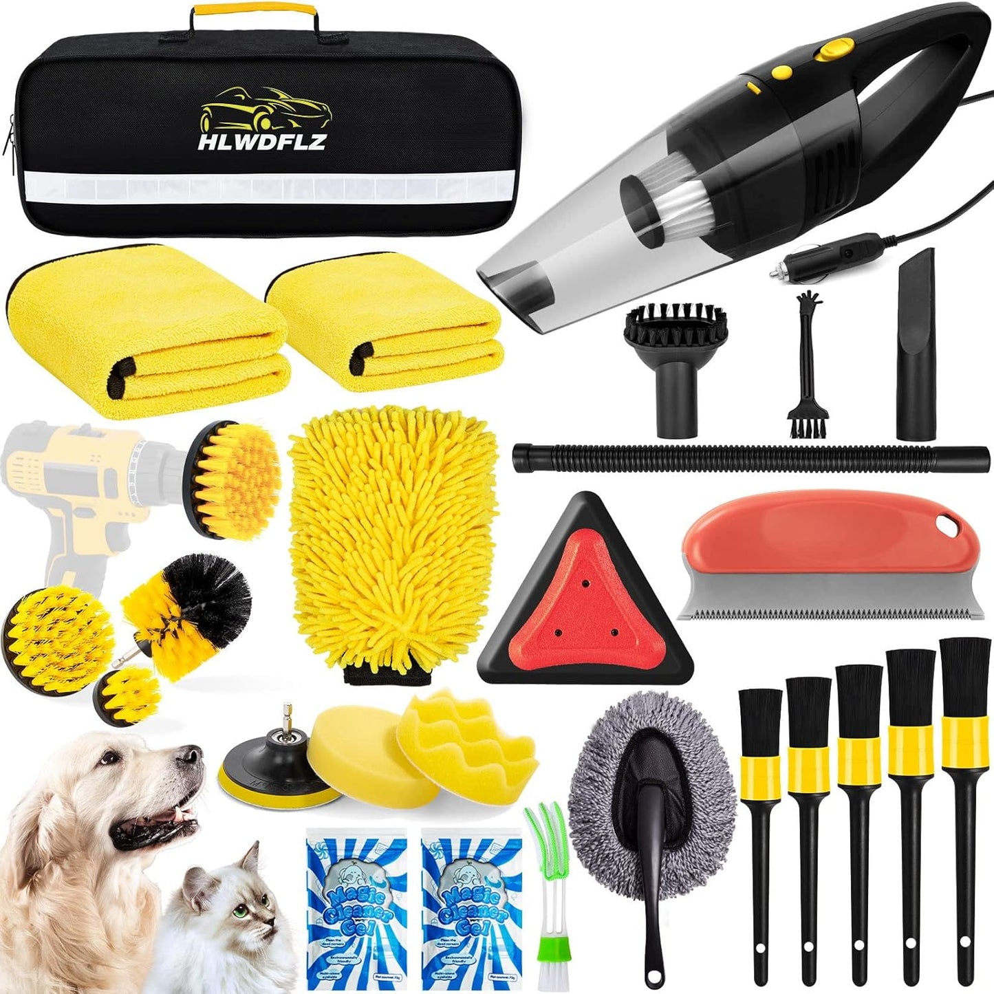 Complete Car Care Kit with Handheld Vacuum!