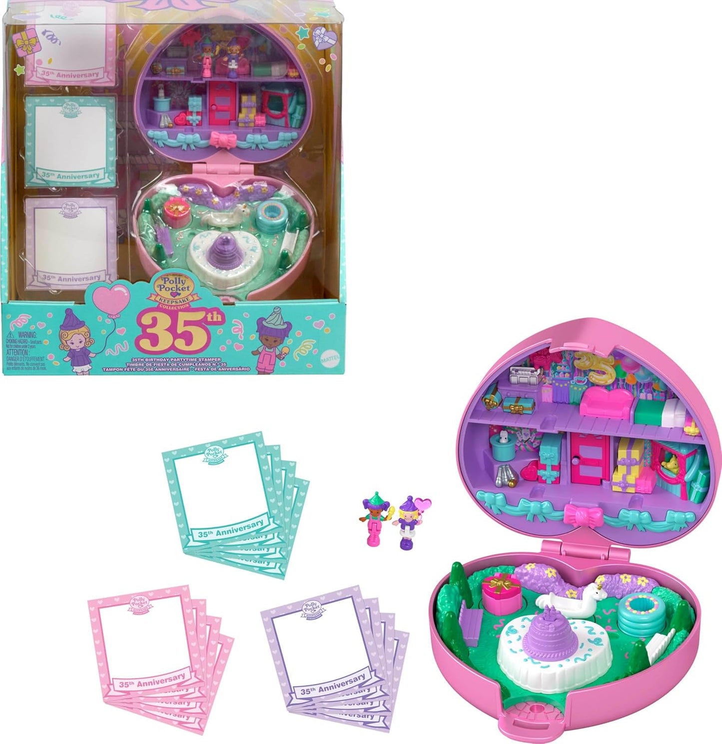 Polly Pocket Dolls & Playset for 35th Birthday Celebration