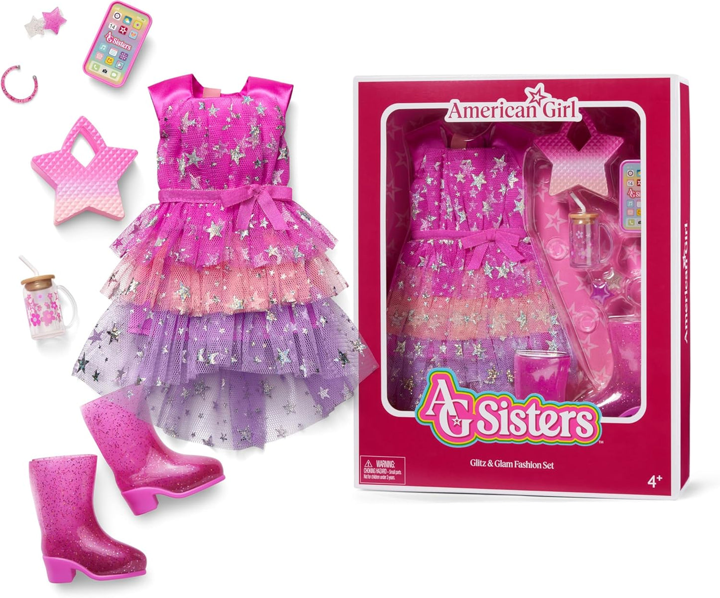 AG Sisters Glitz & Glam Fashion Set for 14.5-inch Dolls