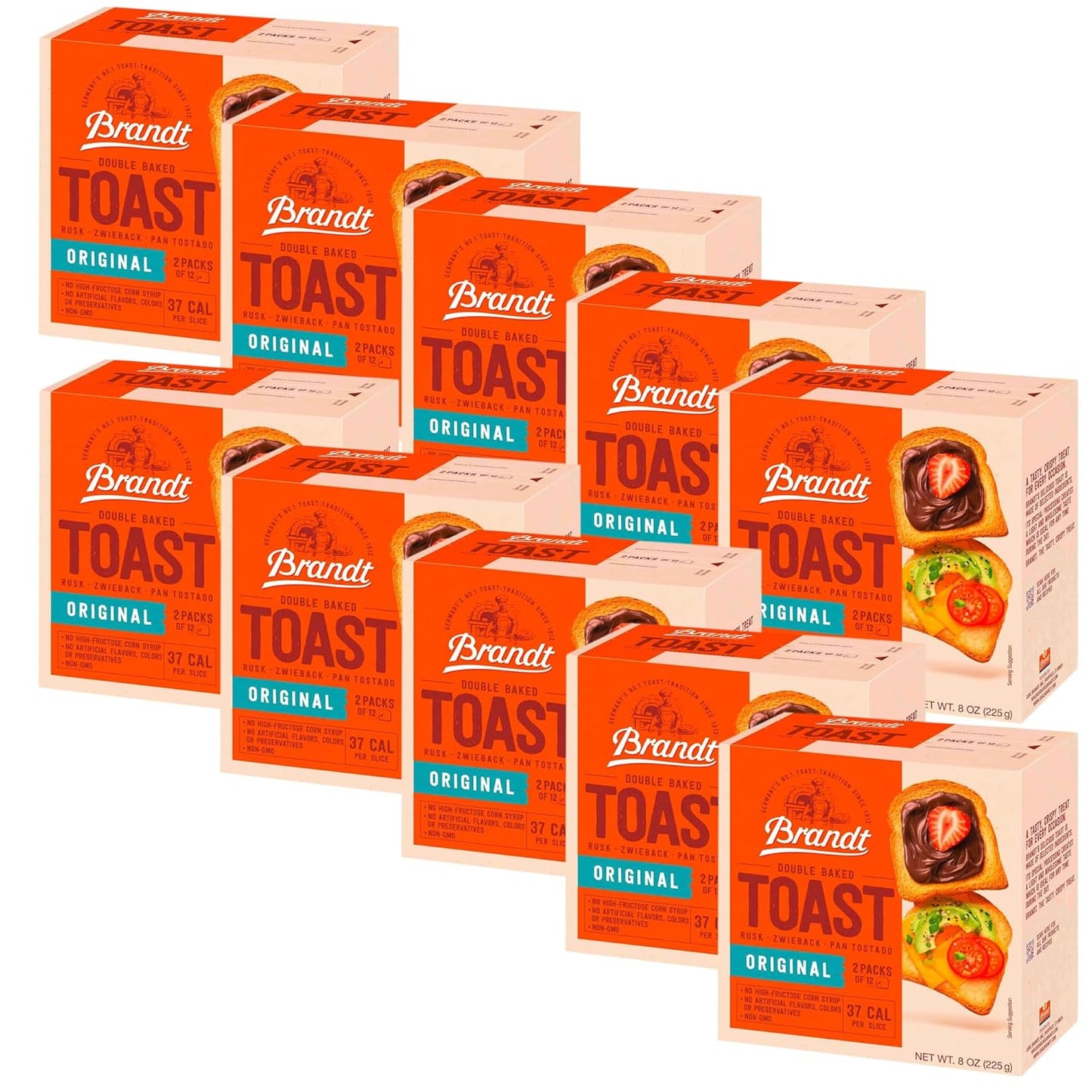 Brandt Zwieback Rusk - Sweetened Crispy Bread for Teething Kids