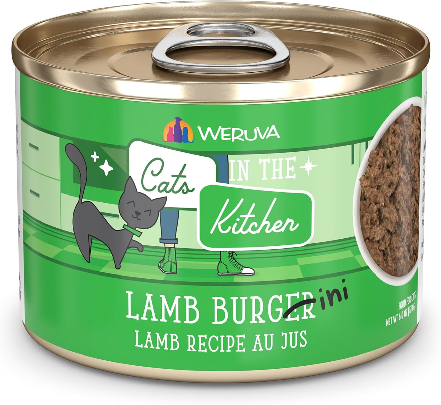 Weruva Cats in The Kitchen Lamb Burger-ini Cat Food Review