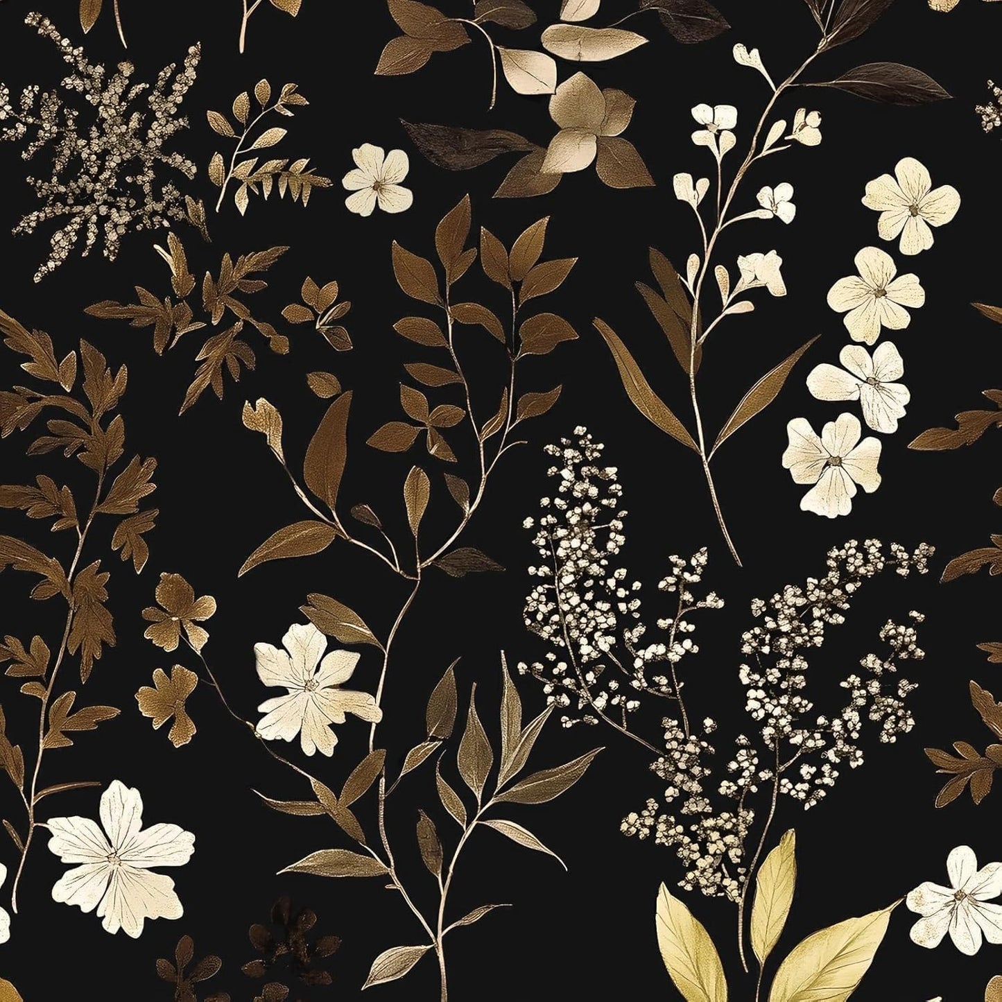 Vintage Leaf Wallpaper Peel and Stick for Elegant Home Decor
