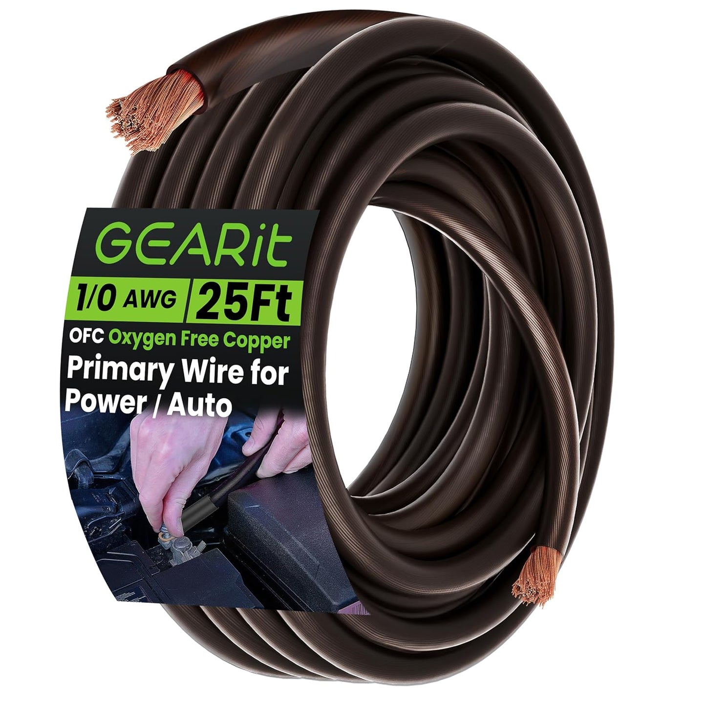 1/0 Gauge Wire Oxygen Free Copper OFC for Automotive Power Needs