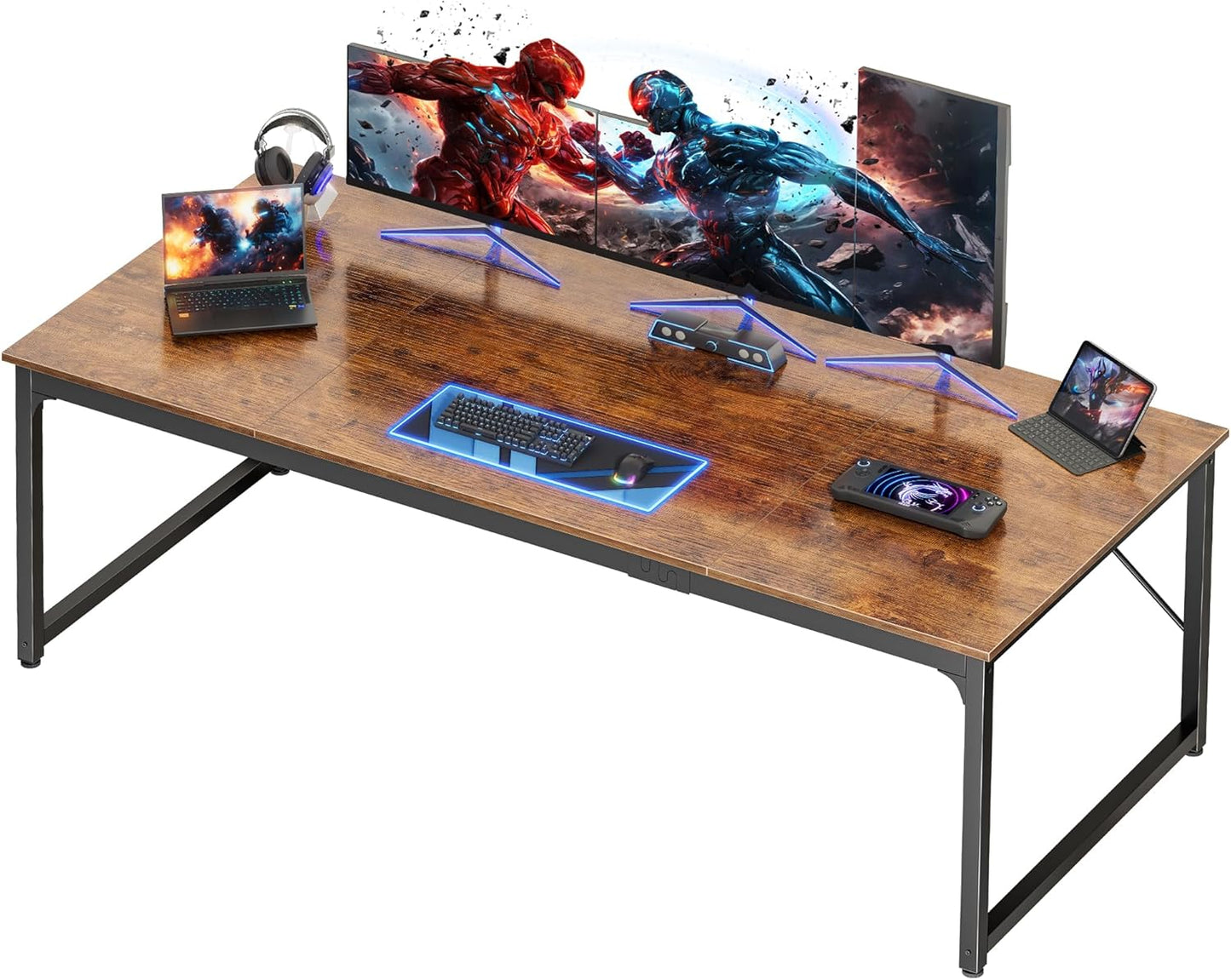 PRAISUN 70.8 X 29.5 Inch Computer Desk for Home Office Use