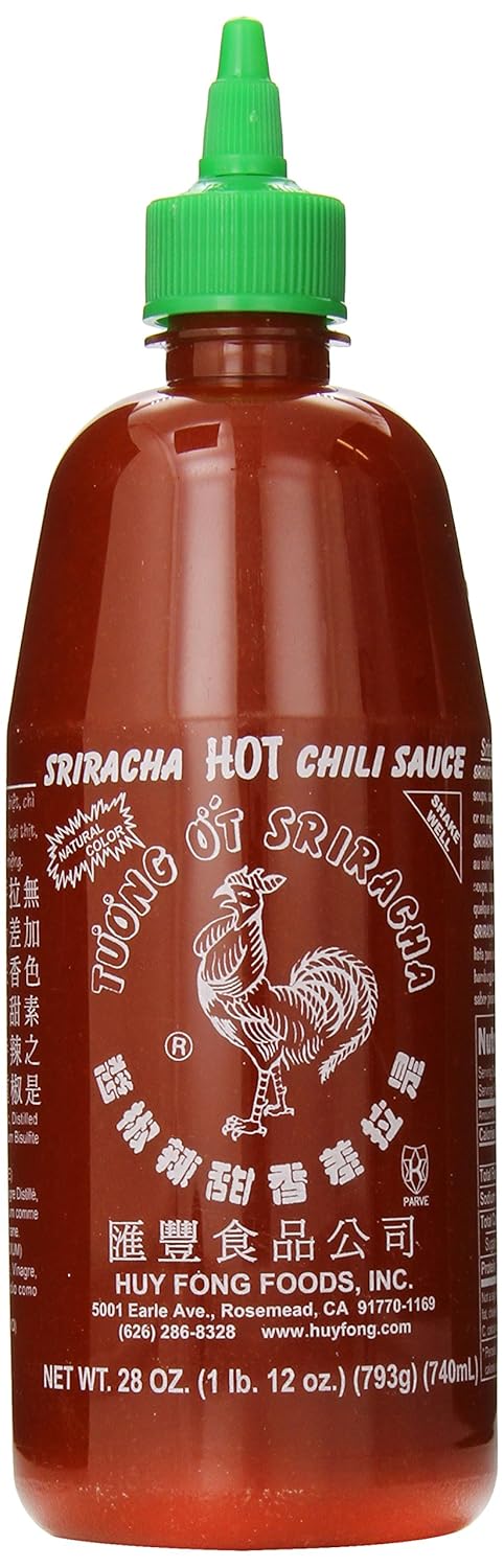 Huy Fong Sriracha Hot Chili Sauce Pack of 6 for Spicy Flavor
